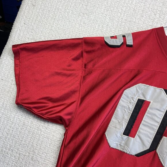 VTG Exco Sport Athletic Y2K Baggy Hip Hop Football Jersey Men Sz XL Red / Silver - Picture 3 of 15